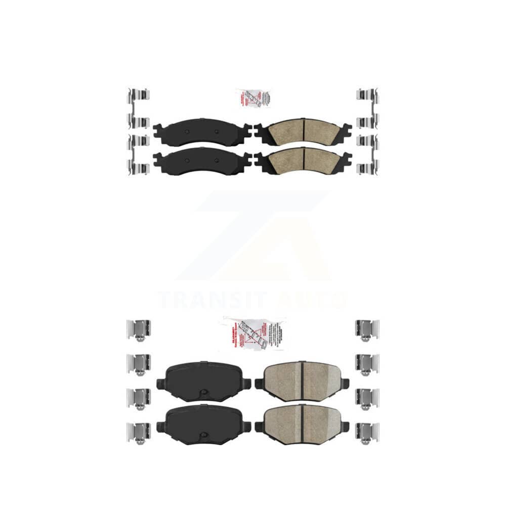 AmeriBRAKES - KNF-100160 - Front and Rear Disc Brake Pad Kits