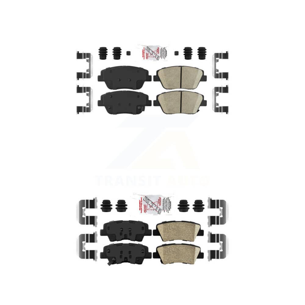 AmeriBRAKES - KNF-100173 - Front and Rear Disc Brake Pad Kits