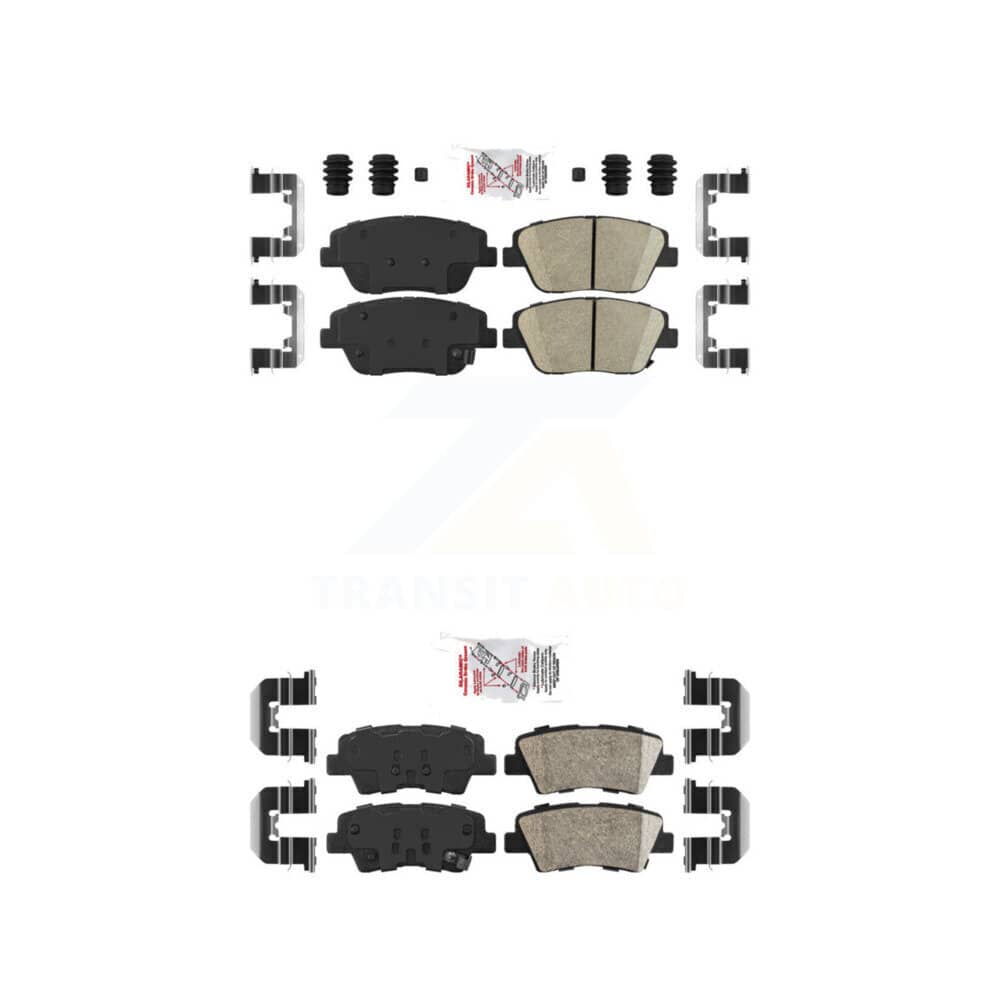 AmeriBRAKES - KNF-100175 - Front and Rear Disc Brake Pad Kits