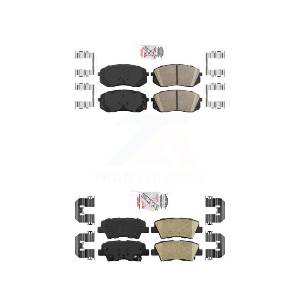 AmeriBRAKES - KNF-100195 - Front and Rear Disc Brake Pad Kits