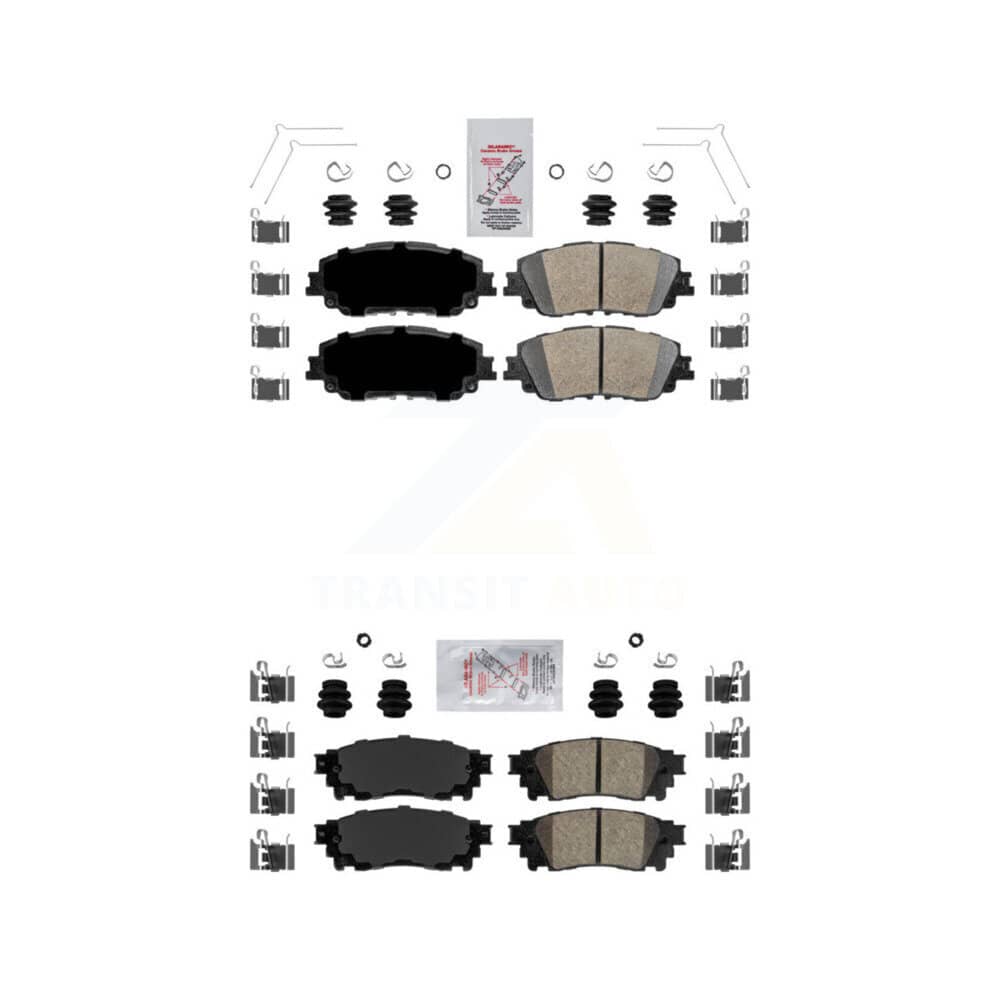 AmeriBRAKES - KNF-100204 - Front and Rear Disc Brake Pad Kits