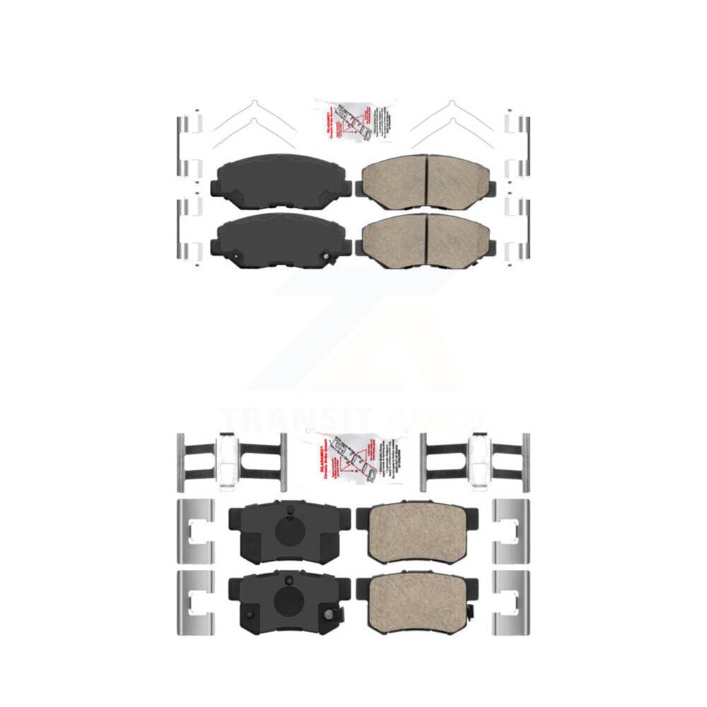 AmeriBRAKES - KNF-100225 - Front and Rear Disc Brake Pad Kits
