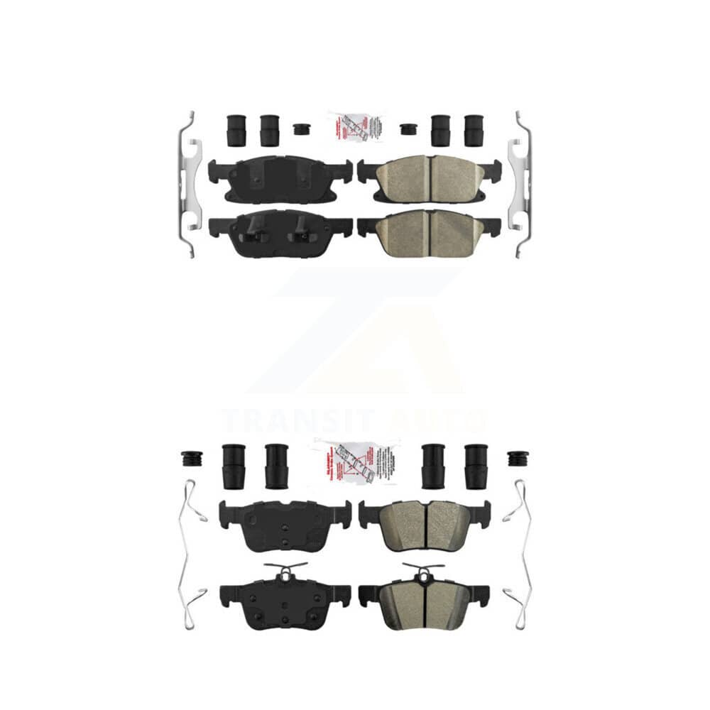 AmeriBRAKES - KNF-100240 - Front and Rear Disc Brake Pad Kits