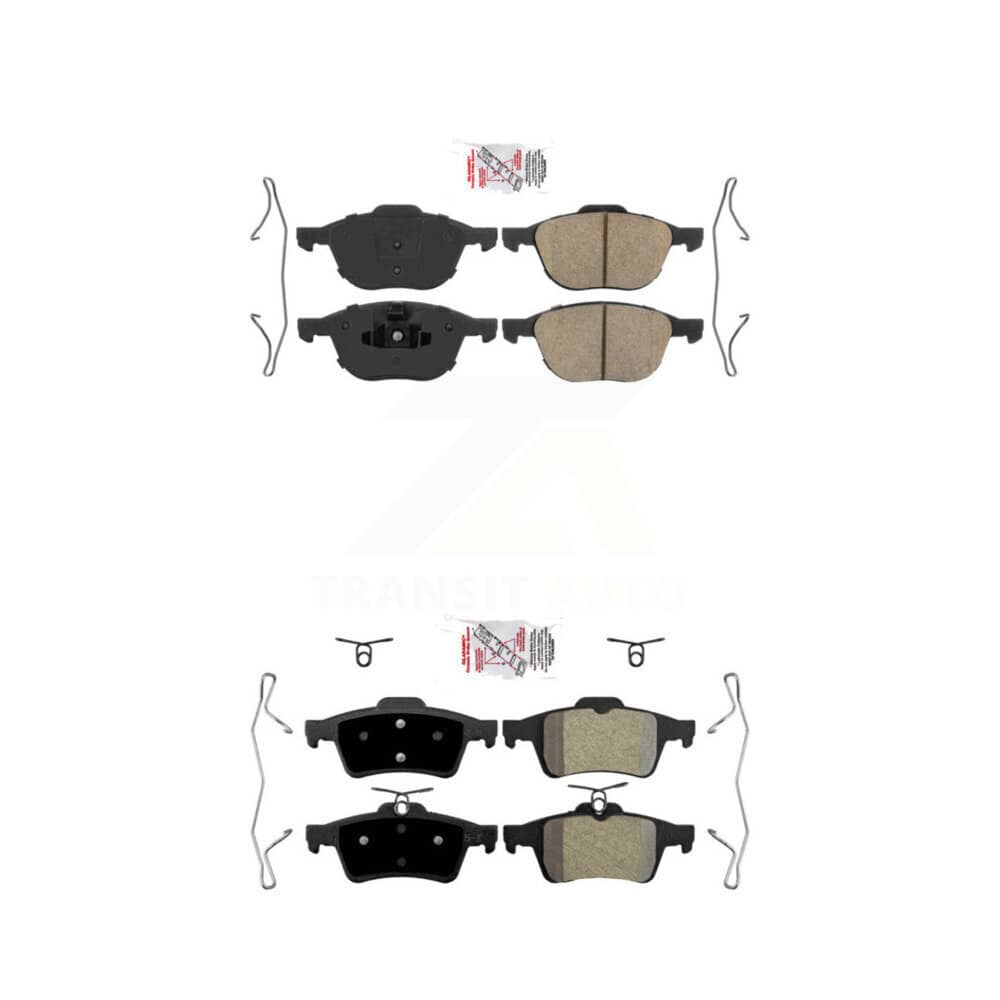 AmeriBRAKES - KNF-100270 - Front and Rear Disc Brake Pad Kits