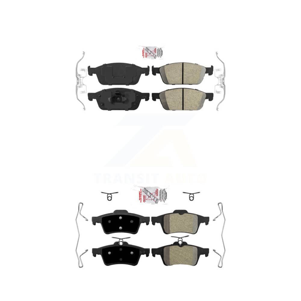 AmeriBRAKES - KNF-100276 - Front and Rear Disc Brake Pad Kits