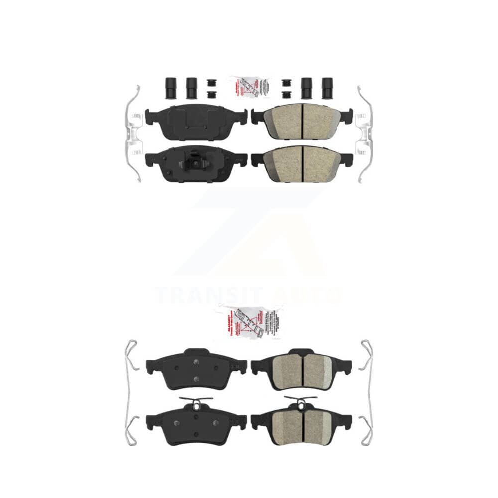 AmeriBRAKES - KNF-100277 - Front and Rear Disc Brake Pad Kits