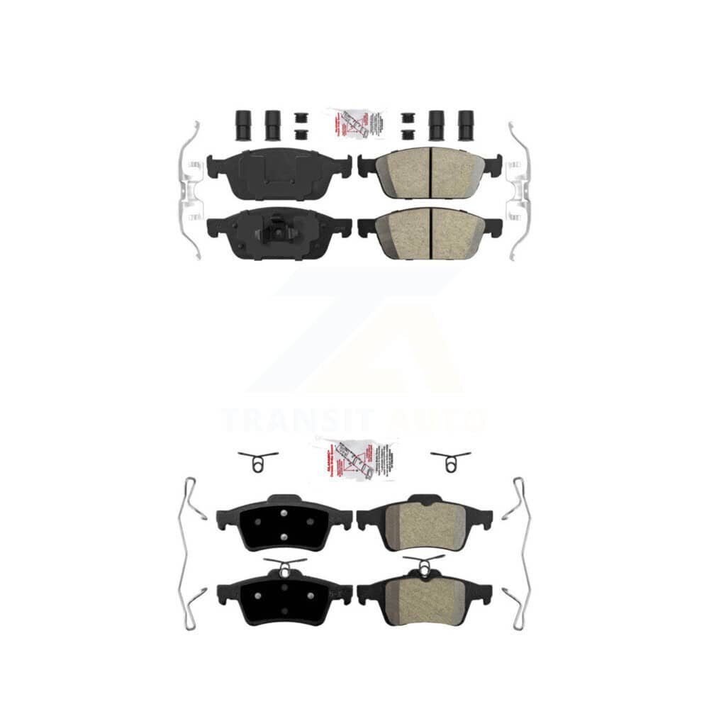 AmeriBRAKES - KNF-100279 - Front and Rear Disc Brake Pad Kits