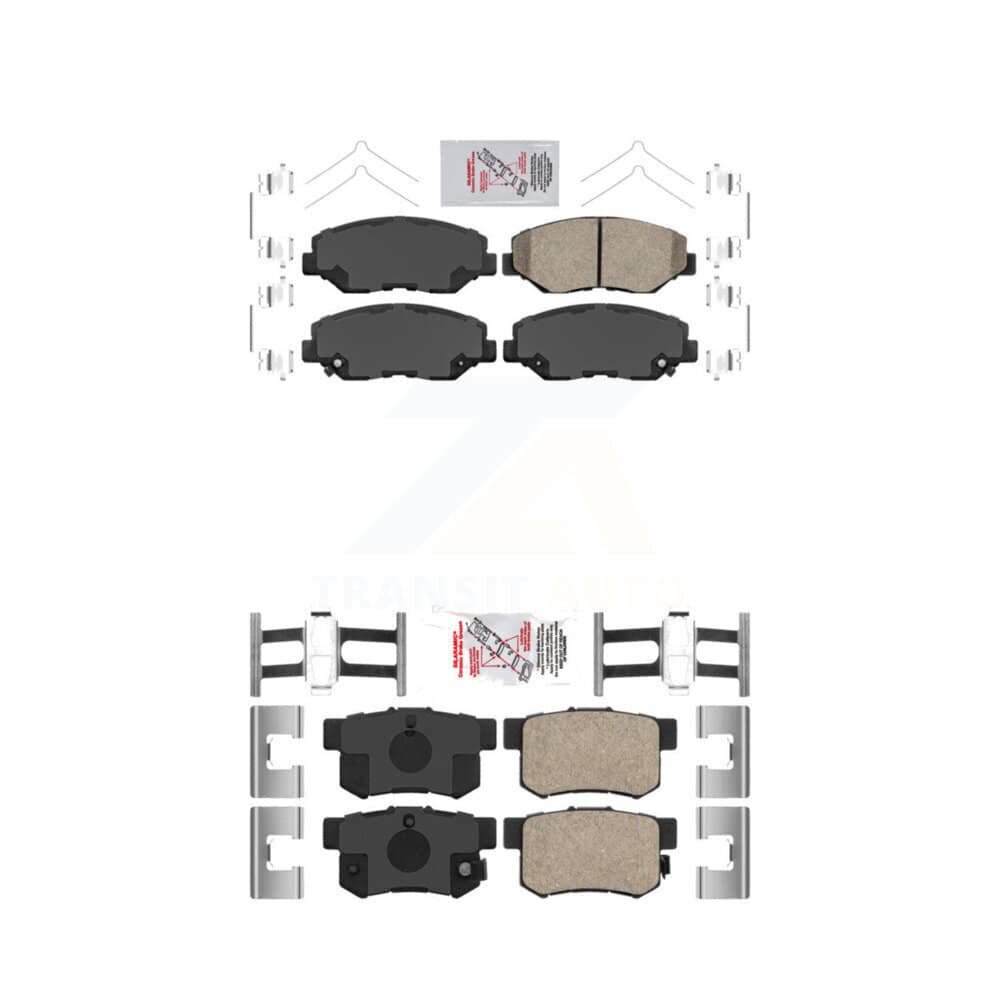 AmeriBRAKES - KNF-100295 - Front and Rear Disc Brake Pad Kits
