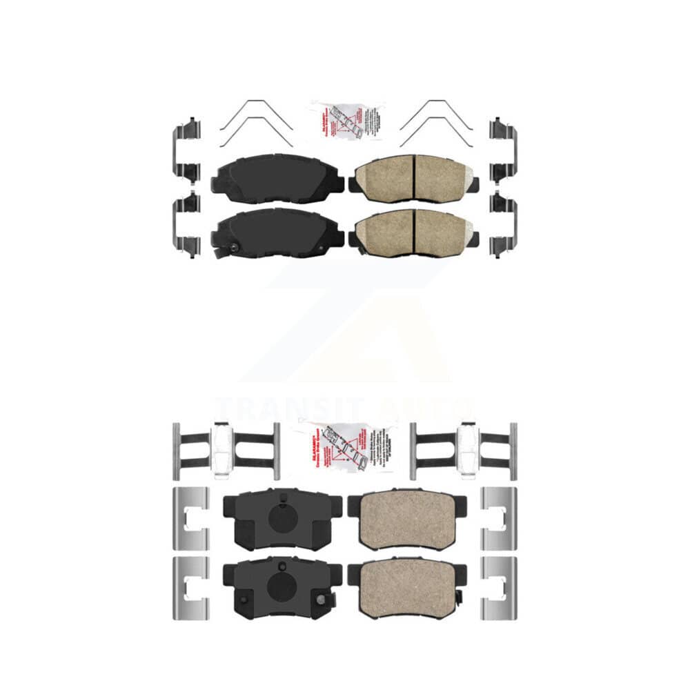AmeriBRAKES - KNF-100299 - Front and Rear Disc Brake Pad Kits