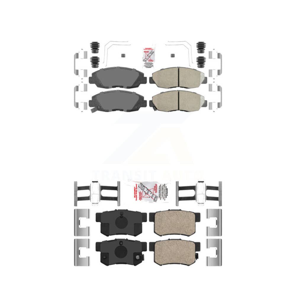 AmeriBRAKES - KNF-100301 - Front and Rear Disc Brake Pad Kits