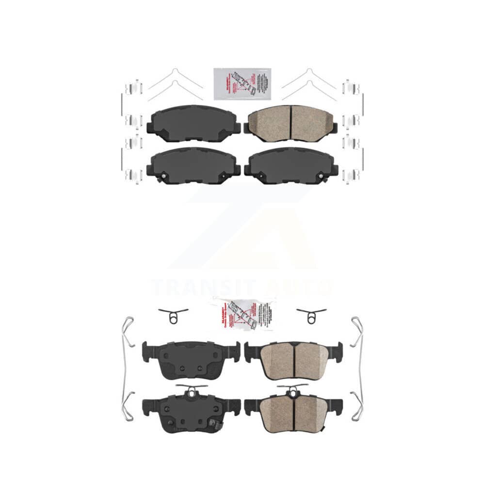 AmeriBRAKES - KNF-100303 - Front and Rear Disc Brake Pad Kits