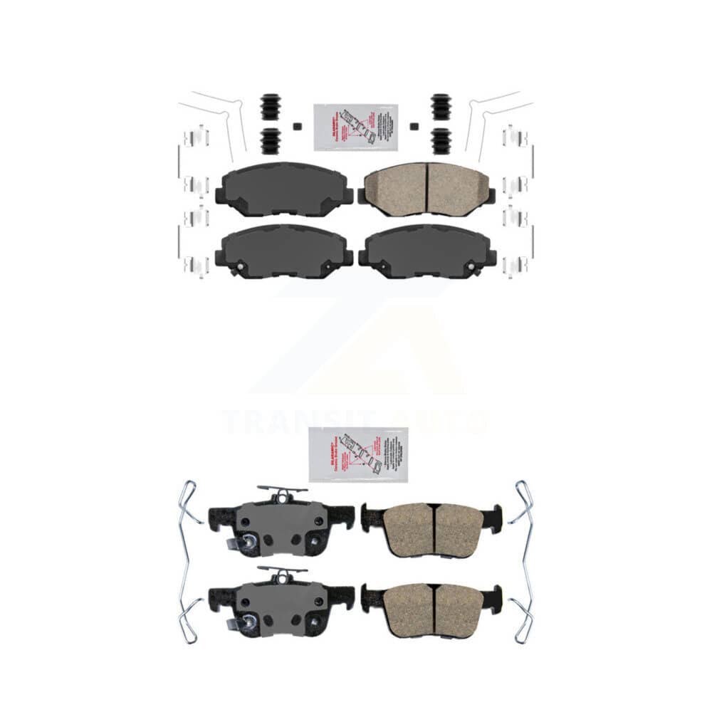 AmeriBRAKES - KNF-100310 - Front and Rear Disc Brake Pad Kits