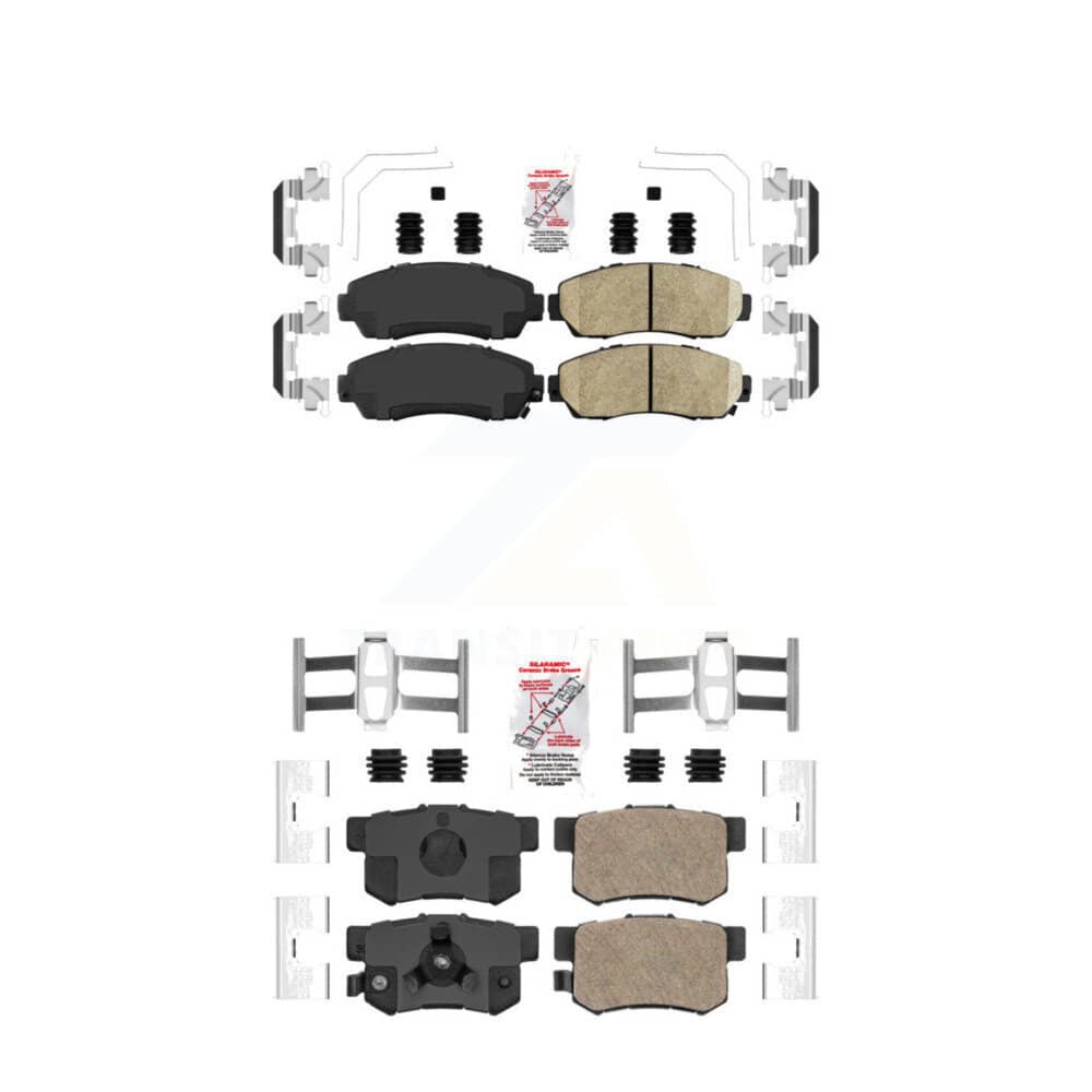 AmeriBRAKES - KNF-100315 - Front and Rear Disc Brake Pad Kits