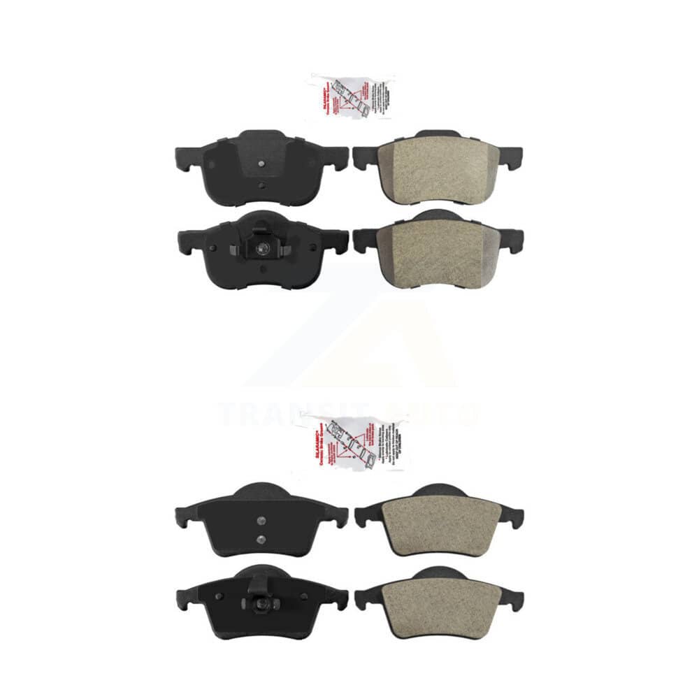 AmeriBRAKES - KNF-100386 - Front and Rear Disc Brake Pad Kits