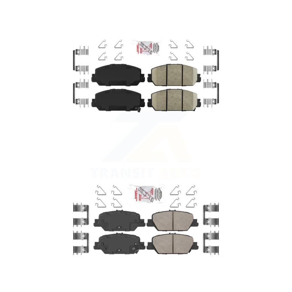 AmeriBRAKES - KNF-100411 - Front and Rear Disc Brake Pad Kits