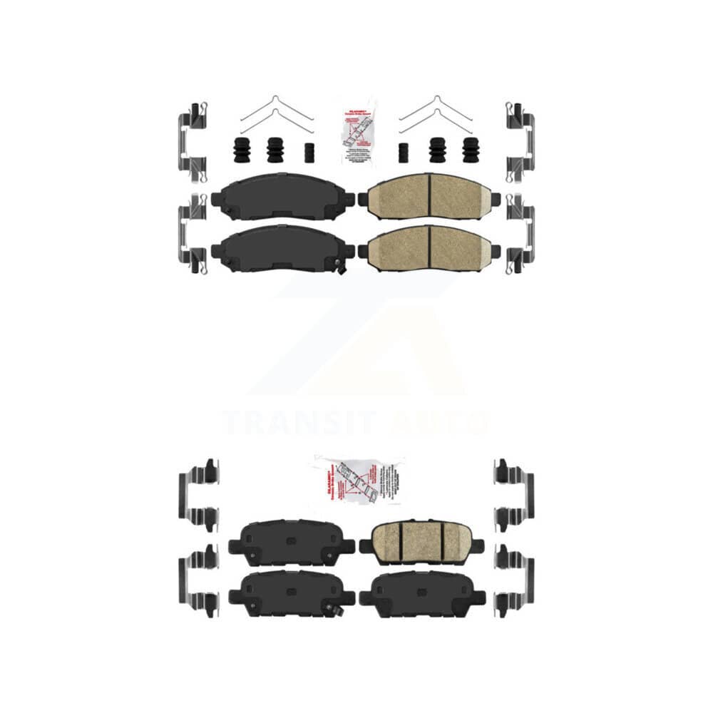 AmeriBRAKES - KNF-100430 - Front and Rear Disc Brake Pad Kits