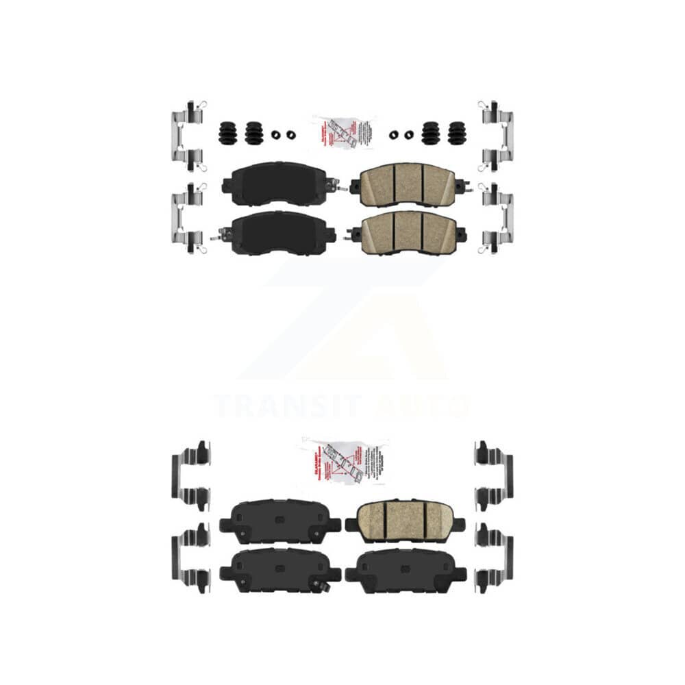 AmeriBRAKES - KNF-100432 - Front and Rear Disc Brake Pad Kits