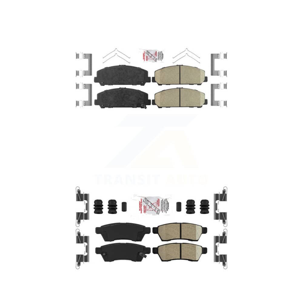 AmeriBRAKES - KNF-100440 - Front and Rear Disc Brake Pad Kits