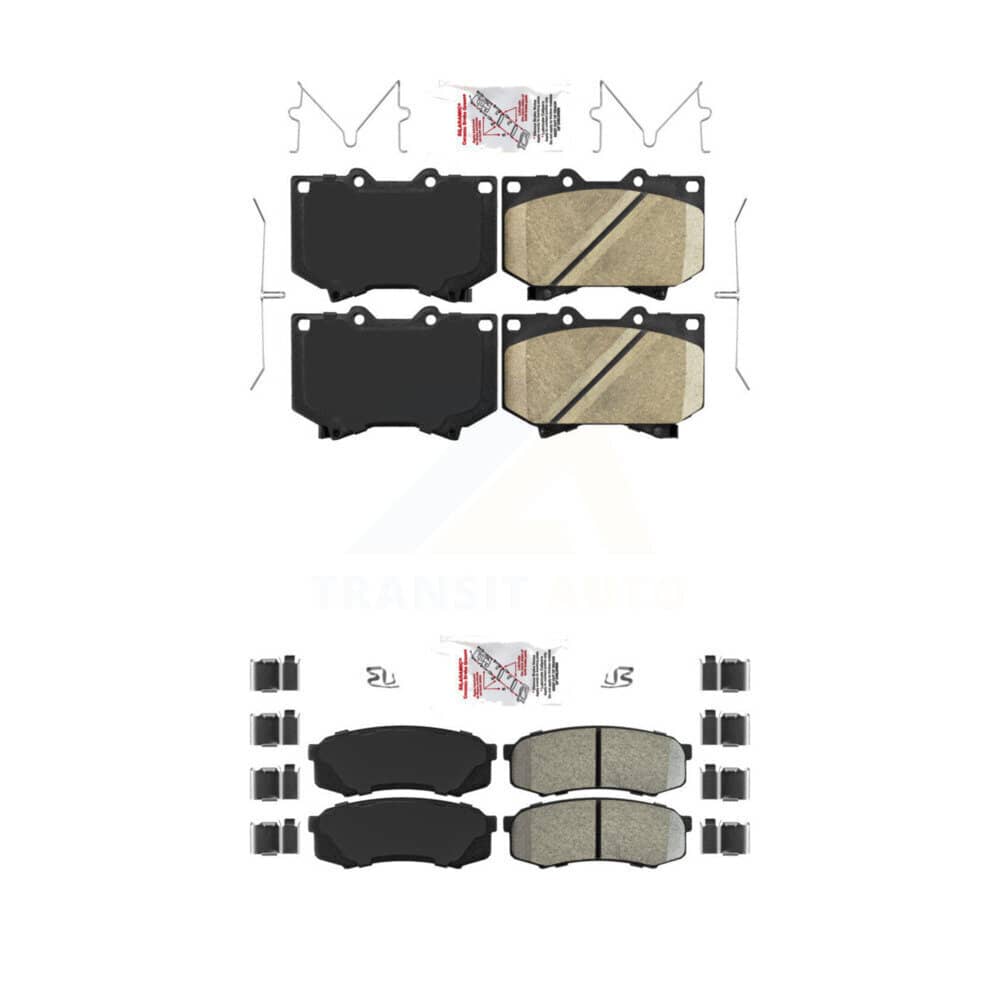 AmeriBRAKES - KNF-100468 - Front and Rear Disc Brake Pad Kits