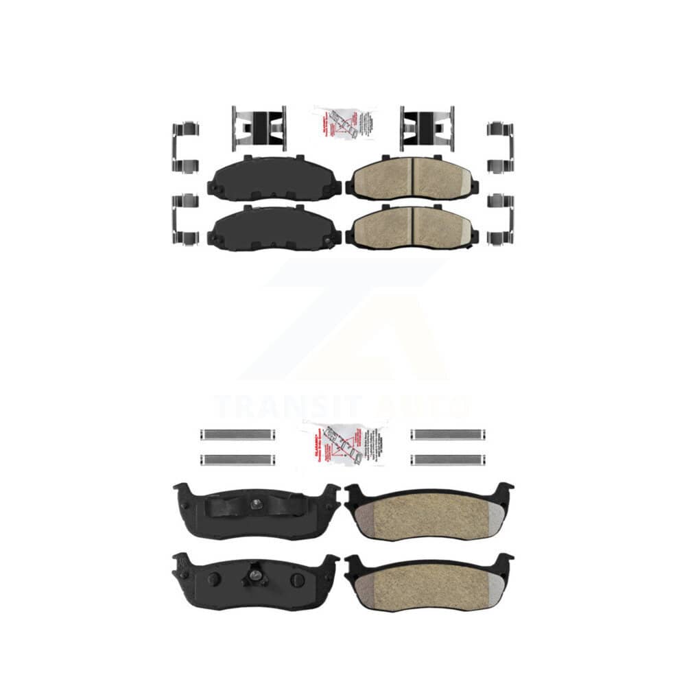 AmeriBRAKES - KNF-100474 - Front and Rear Disc Brake Pad Kits