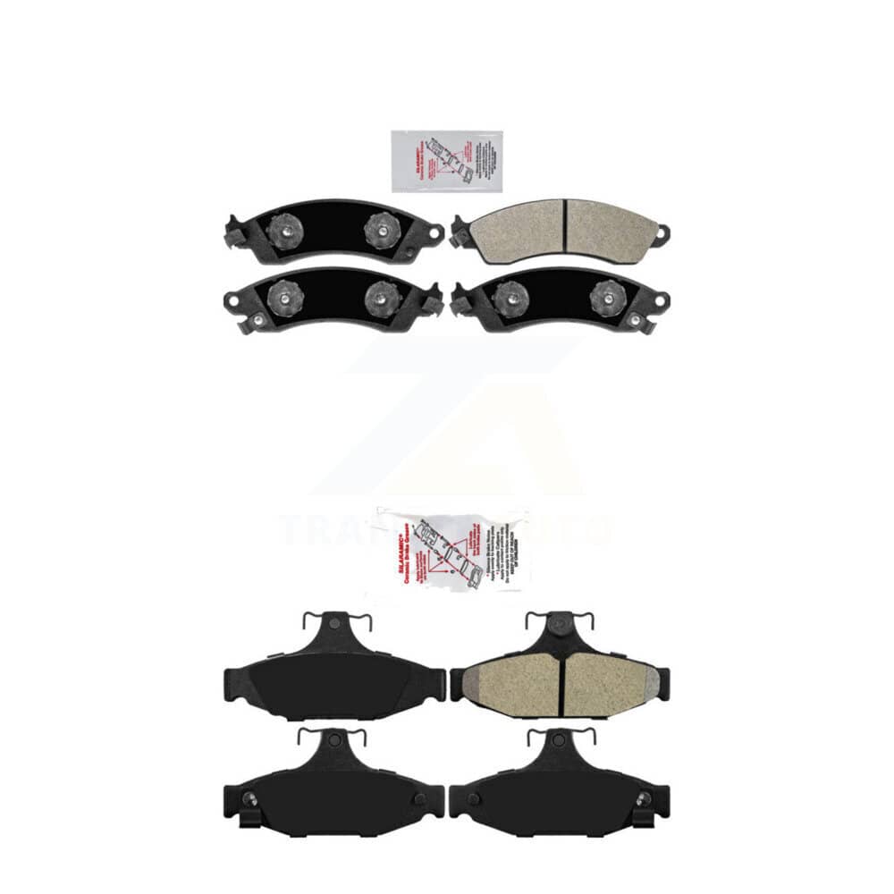 AmeriBRAKES - KNF-100481 - Front and Rear Disc Brake Pad Kits