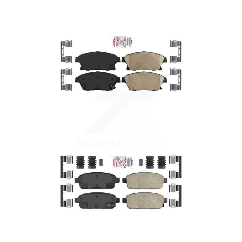 AmeriBRAKES - KNF-100494 - Front and Rear Disc Brake Pad Kits