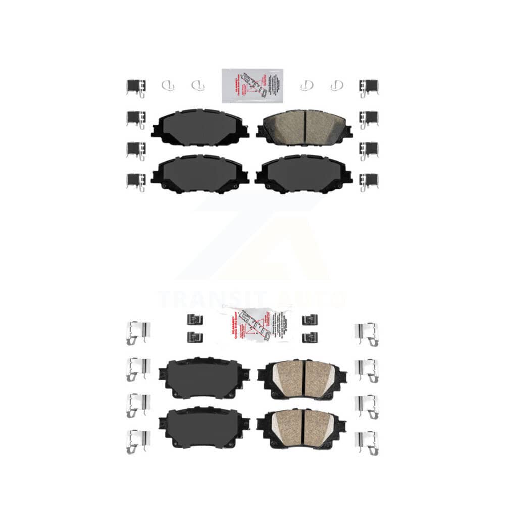 AmeriBRAKES - KNF-100510 - Front and Rear Disc Brake Pad Kits
