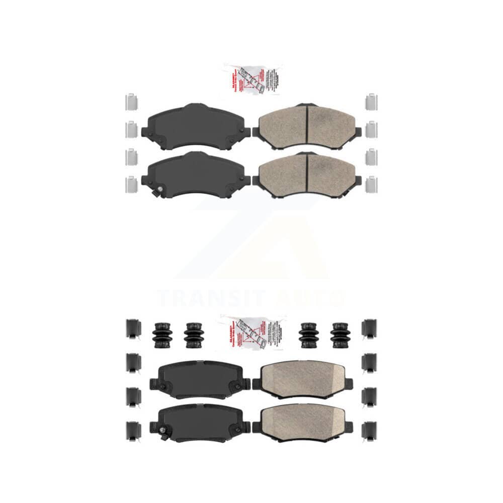 AmeriBRAKES - KNF-100534 - Front and Rear Disc Brake Pad Kits