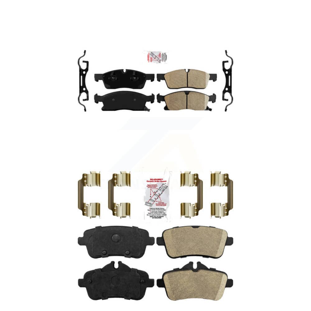 AmeriBRAKES - KNF-100545 - Front and Rear Disc Brake Pad Kits