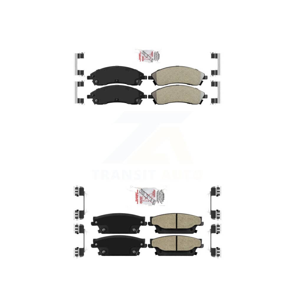 AmeriBRAKES - KNF-100550 - Front and Rear Disc Brake Pad Kits