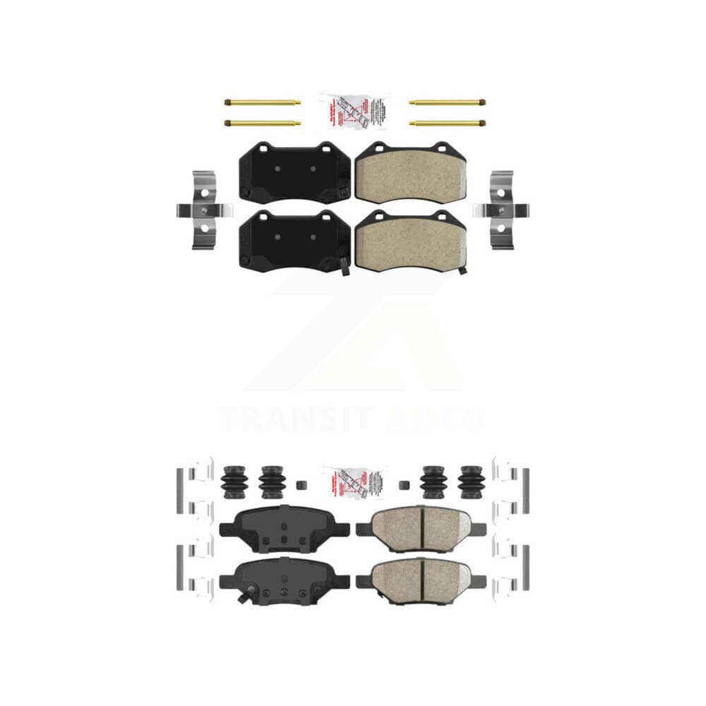 AmeriBRAKES - KNF-100553 - Front and Rear Disc Brake Pad Kits