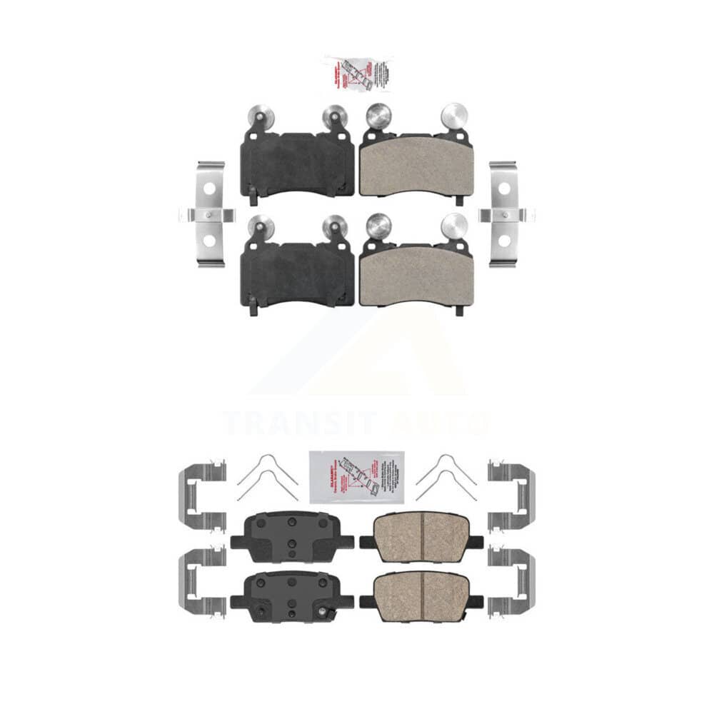 AmeriBRAKES - KNF-100581 - Front and Rear Disc Brake Pad Kits