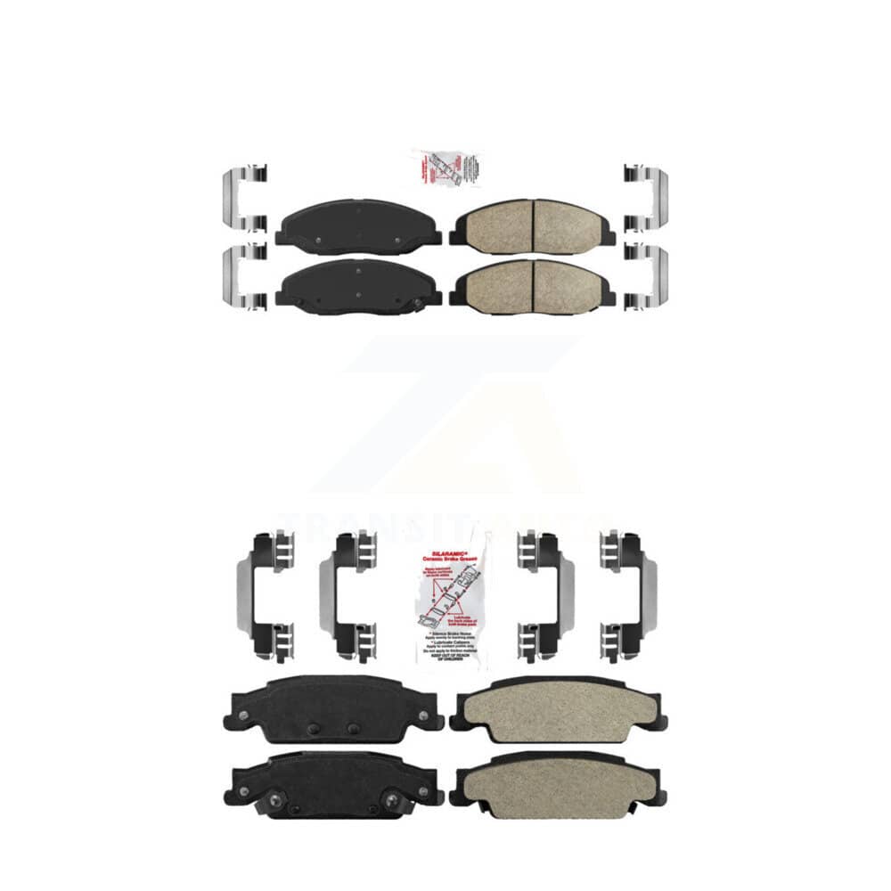 AmeriBRAKES - KNF-100592 - Front and Rear Disc Brake Pad Kits