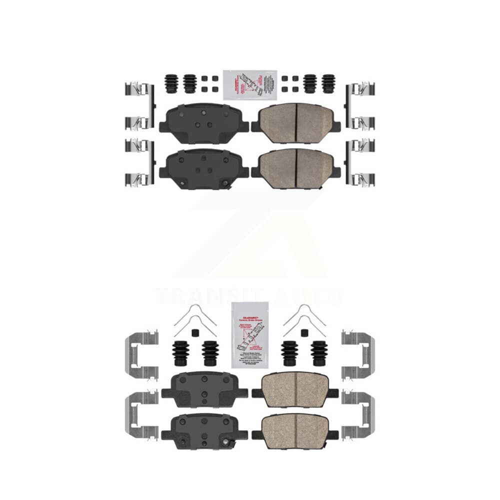 AmeriBRAKES - KNF-100602 - Front and Rear Disc Brake Pad Kits