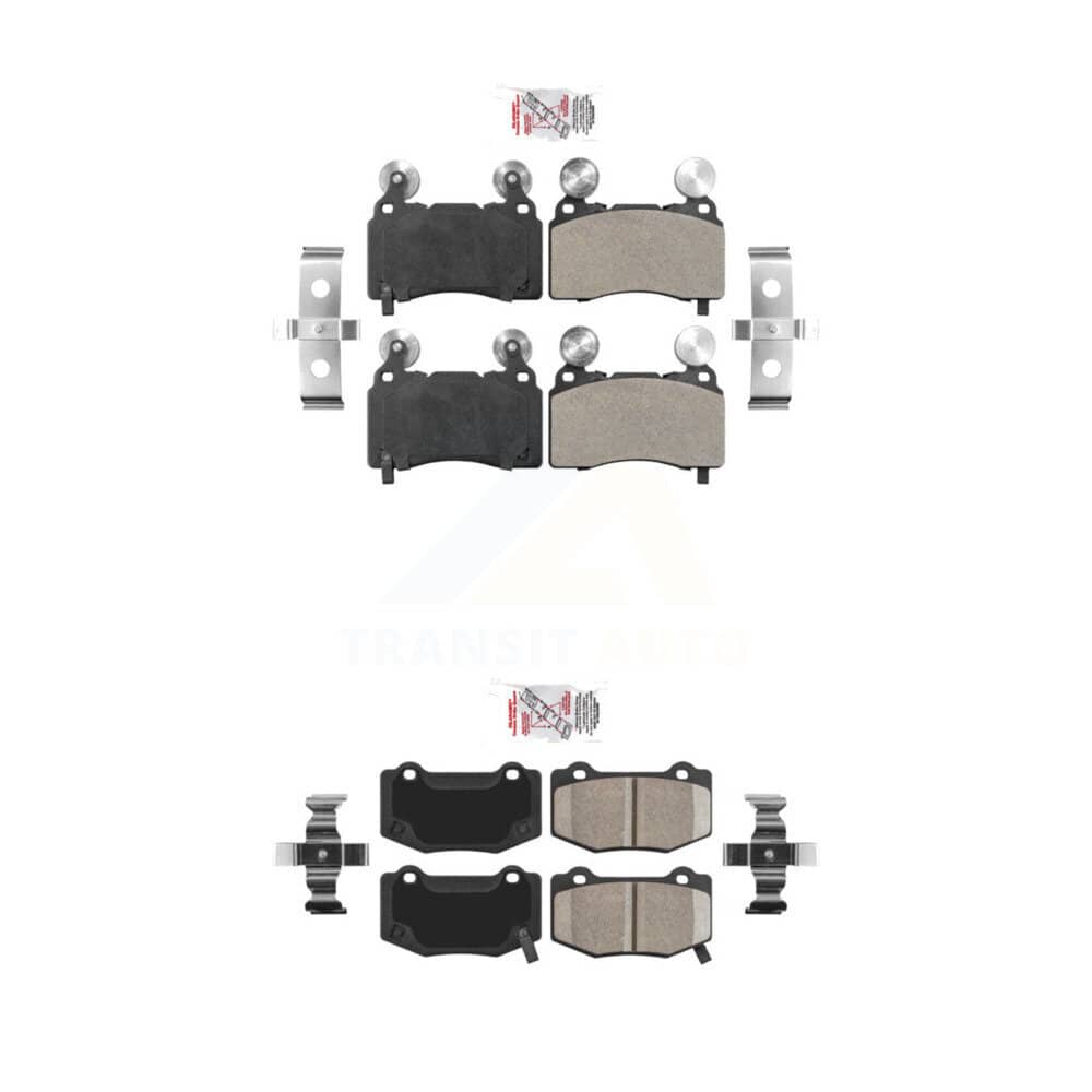 AmeriBRAKES - KNF-100605 - Front and Rear Disc Brake Pad Kits