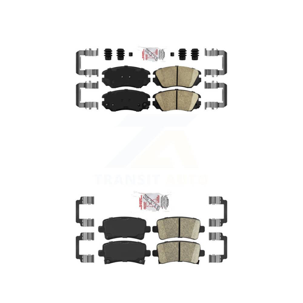 AmeriBRAKES - KNF-100611 - Front and Rear Disc Brake Pad Kits