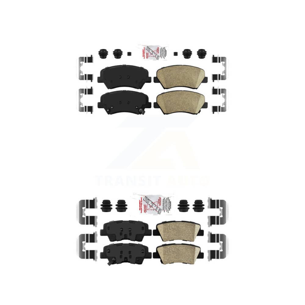 AmeriBRAKES - KNF-100629 - Front and Rear Disc Brake Pad Kits