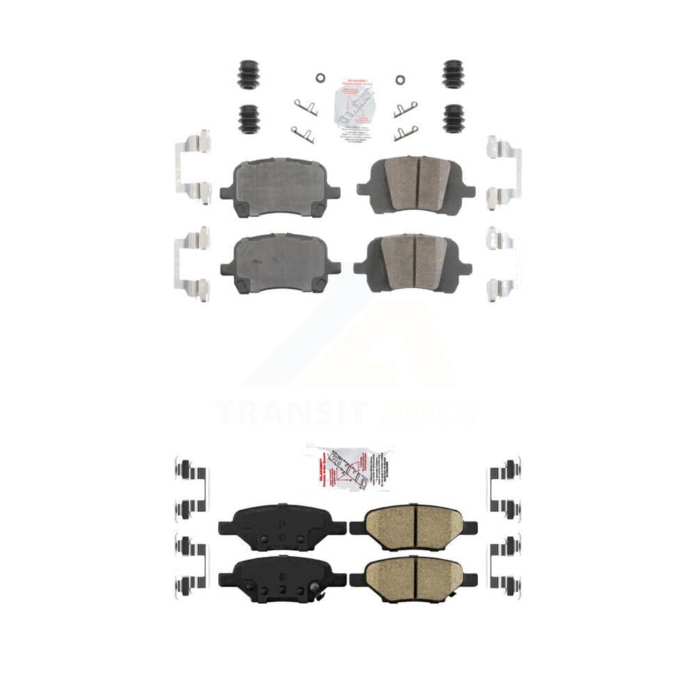 AmeriBRAKES - KNF-100639 - Front and Rear Disc Brake Pad Kits