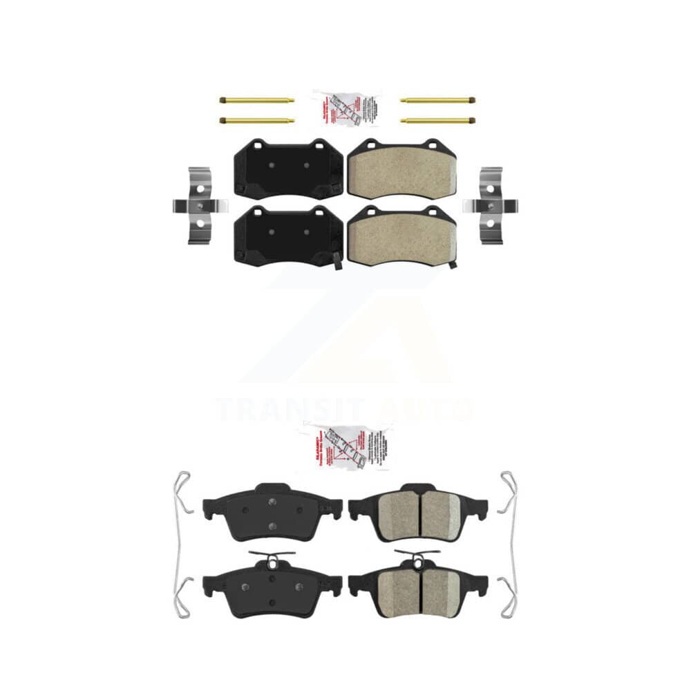 AmeriBRAKES - KNF-100640 - Front and Rear Disc Brake Pad Kits