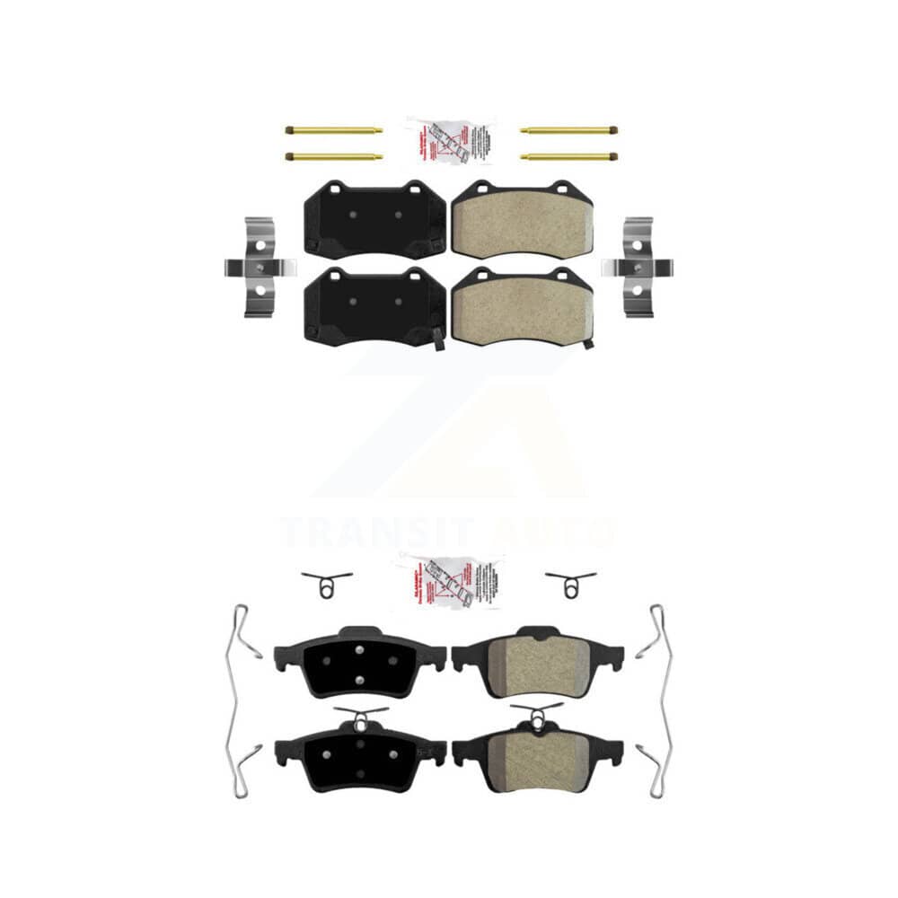 AmeriBRAKES - KNF-100642 - Front and Rear Disc Brake Pad Kits