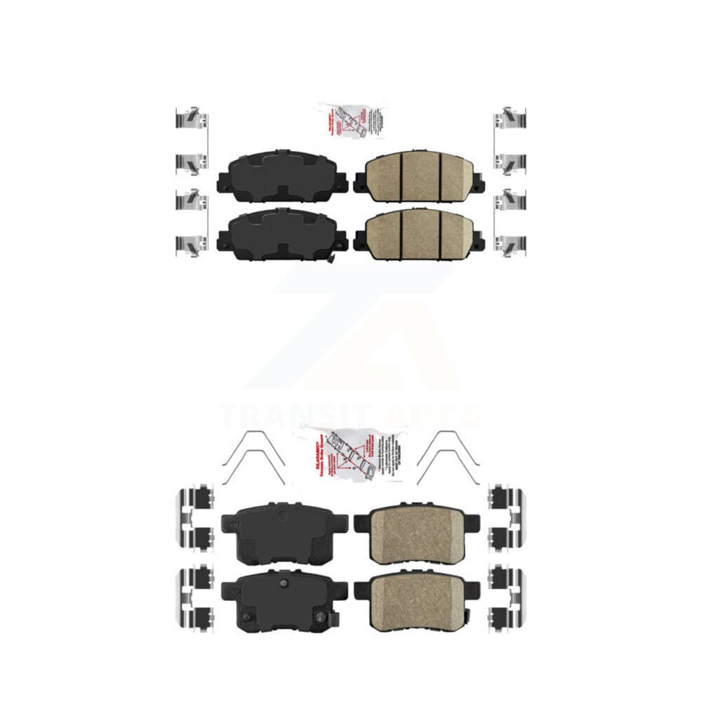 AmeriBRAKES - KNF-100692 - Front and Rear Disc Brake Pad Kits