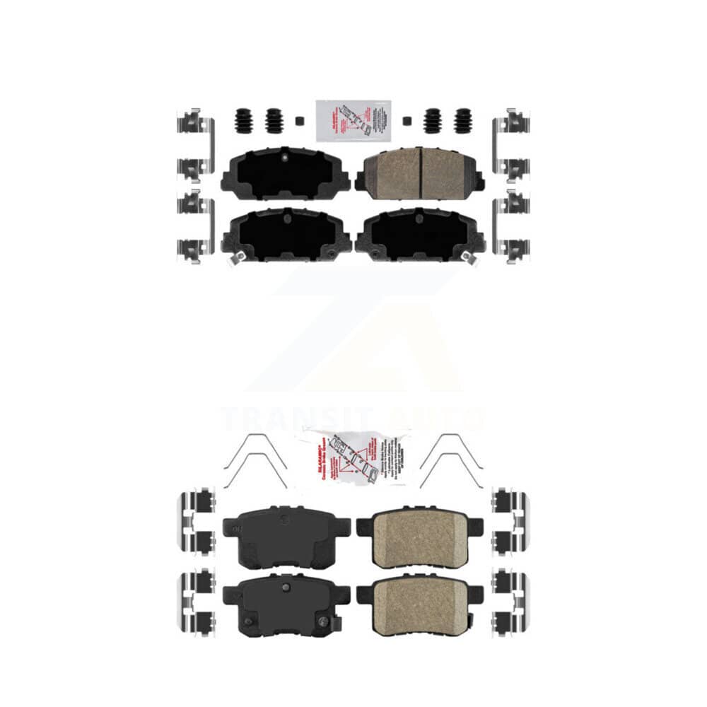 AmeriBRAKES - KNF-100698 - Front and Rear Disc Brake Pad Kits