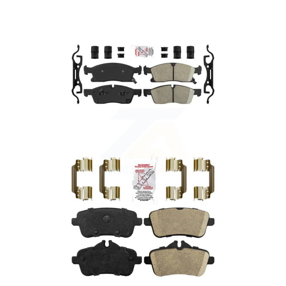 AmeriBRAKES - KNF-100738 - Front and Rear Disc Brake Pad Kits