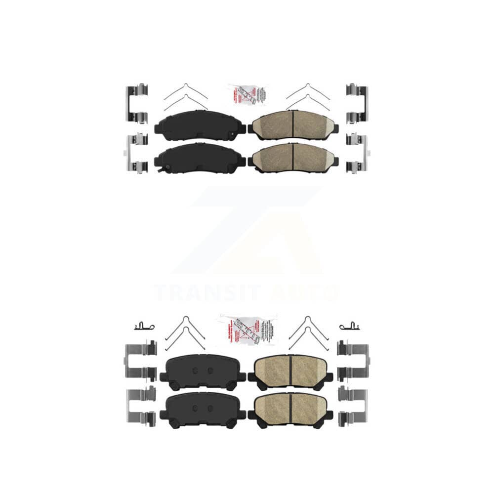 AmeriBRAKES - KNF-100753 - Front and Rear Disc Brake Pad Kits
