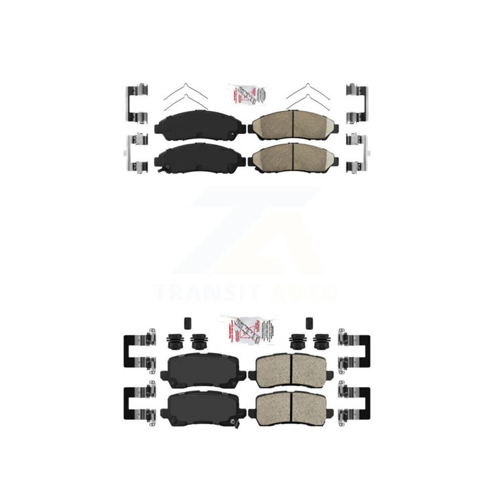 AmeriBRAKES - KNF-100756 - Front and Rear Disc Brake Pad Kits