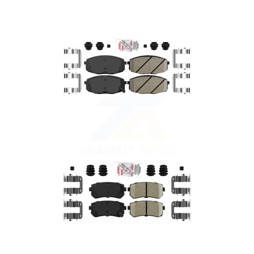 AmeriBRAKES - KNF-100772 - Front and Rear Disc Brake Pad Kits
