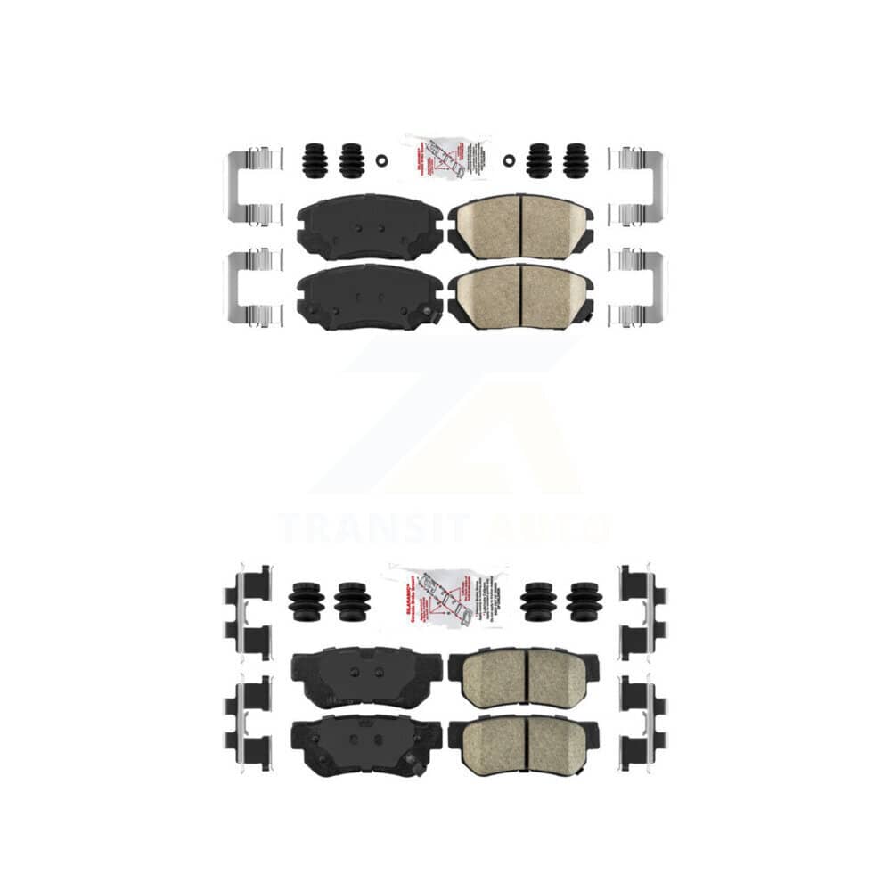 AmeriBRAKES - KNF-100780 - Front and Rear Disc Brake Pad Kits