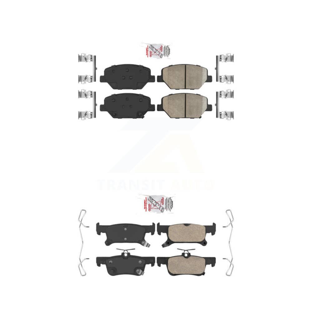 AmeriBRAKES - KNF-100803 - Front and Rear Disc Brake Pad Kits