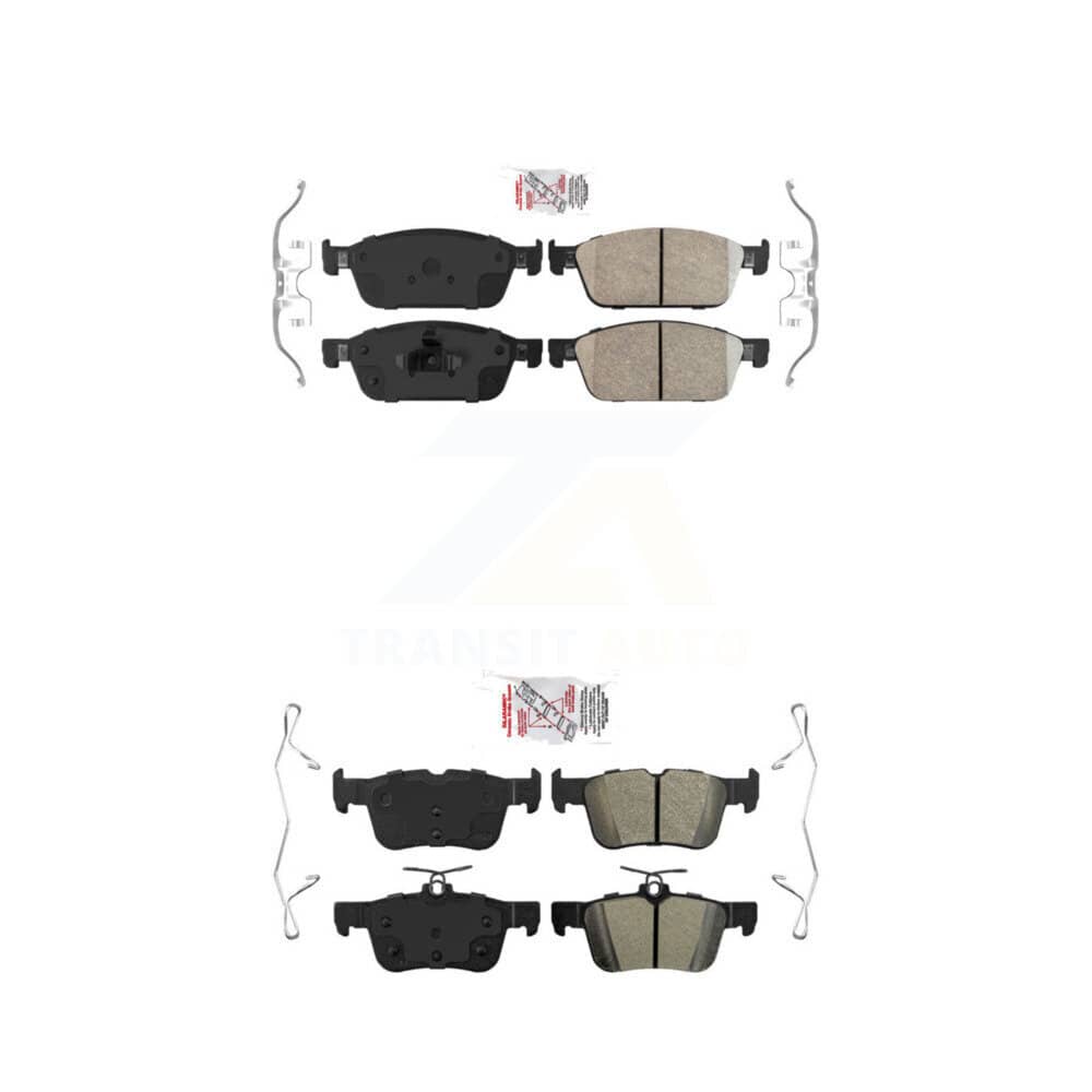 AmeriBRAKES - KNF-100844 - Front and Rear Disc Brake Pad Kits