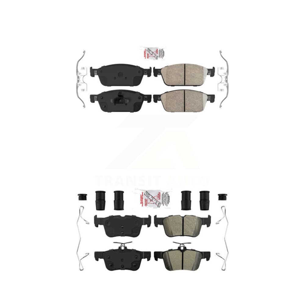AmeriBRAKES - KNF-100845 - Front and Rear Disc Brake Pad Kits